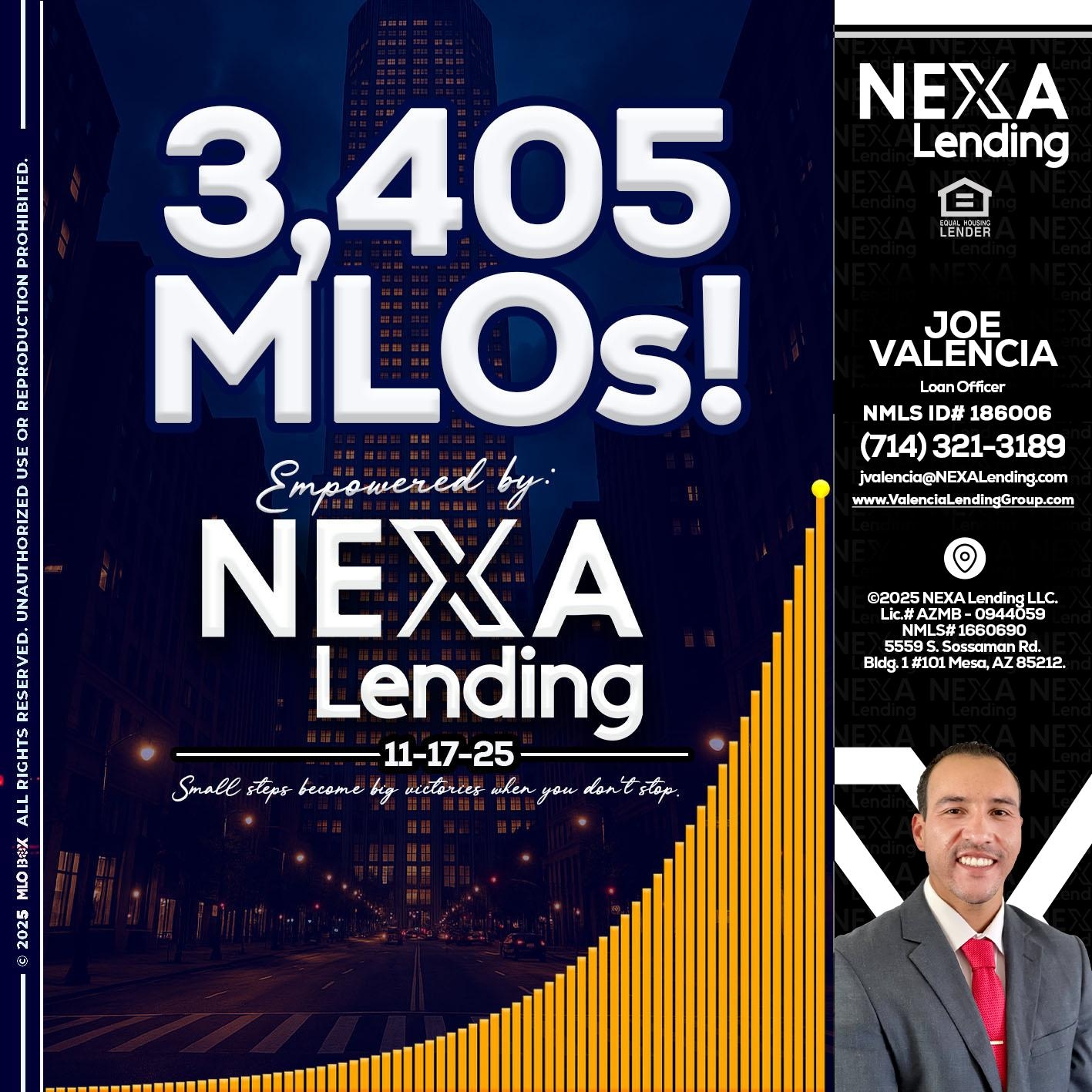 3405 MLOs - Joe Valencia - Branch Manager