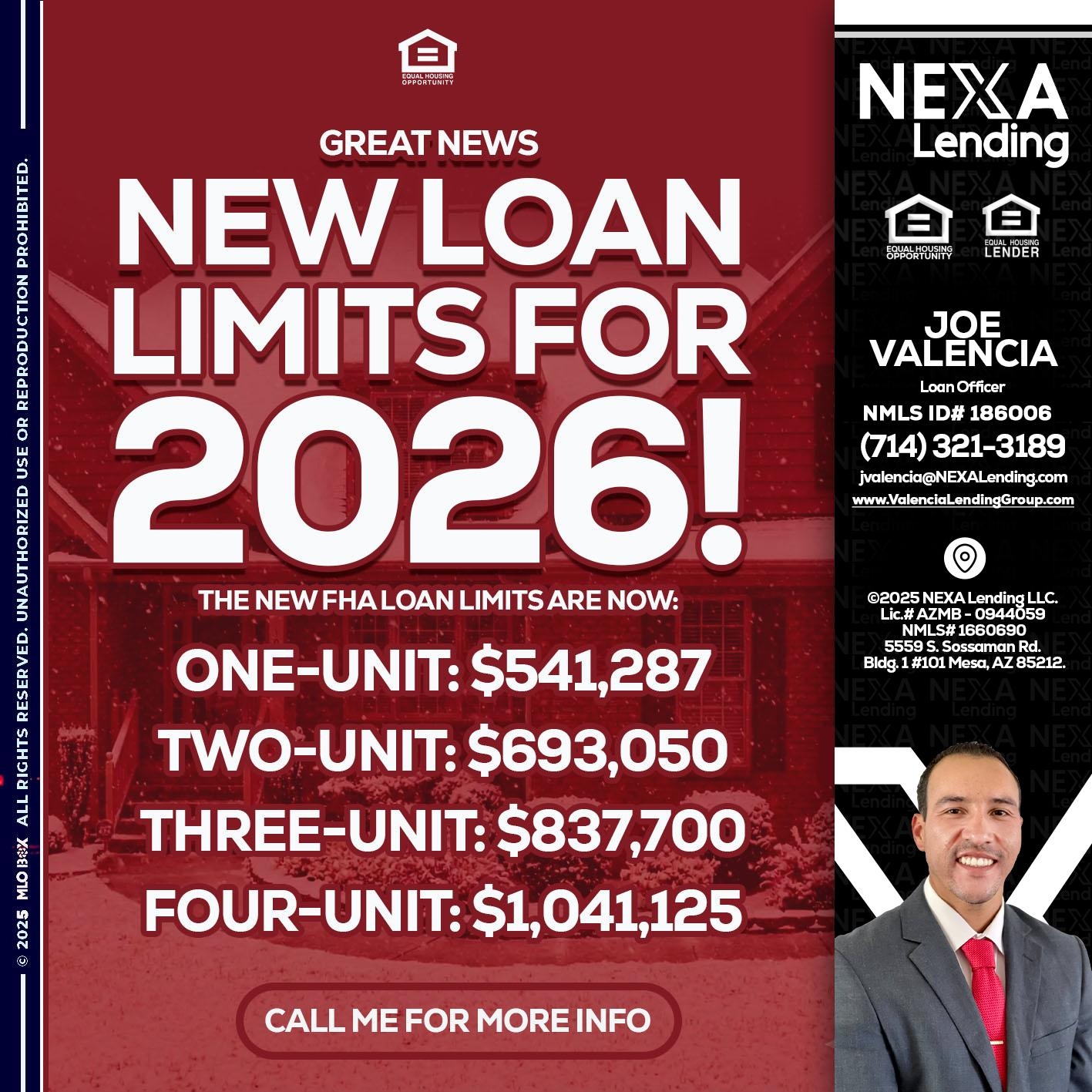 loan limits- Joe Valencia - Branch Manager